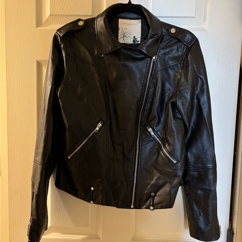 En Creme Black Bomber Jacket Large - Picture 4 of 11